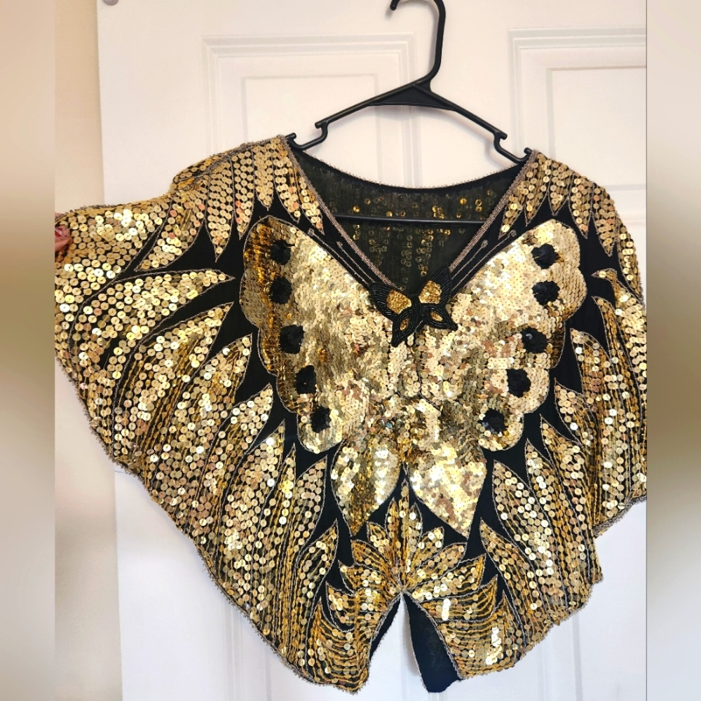 Vintage 70's butterfly top